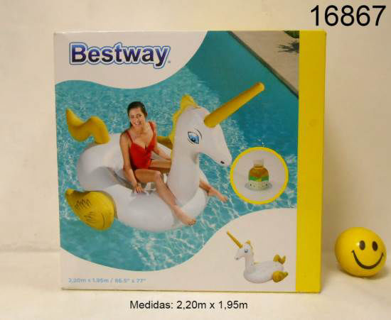 Imagen de INFLABLE UNICORNIO GRANDE 2.20X1.95 1.26